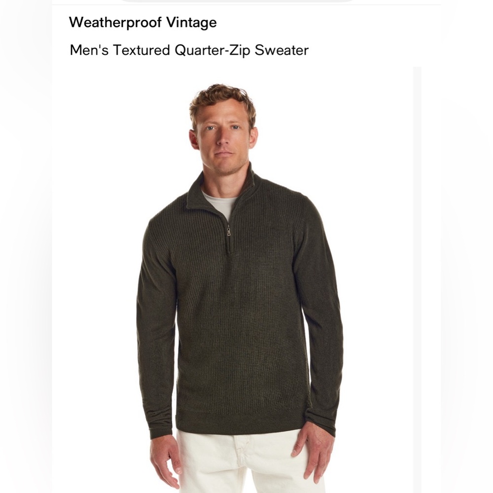 Weatherproof Vintage Men’s Quarter-Zip Sweater